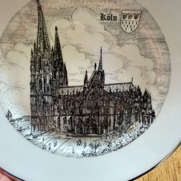 Koln cathedral kunst-palette regnitzlosau ceramic vintage plate cologne Germany - Picture 4 of 6